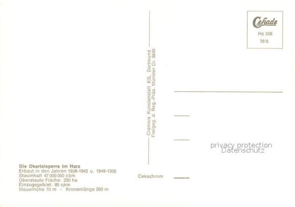Okertalsperre Fliegeraufnahme – Bild 2