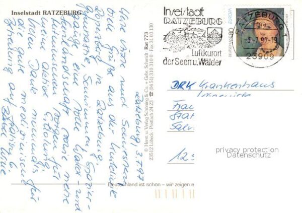 Ratzeburg Inselstadt Fliegeraufnahme – Bild 2