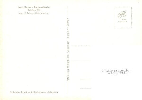 Bretten Baden Hotel Krone Dorfbrunnen – Bild 2