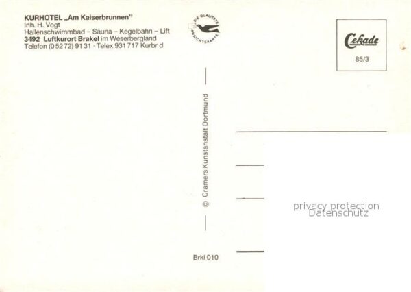 Brakel Westfalen Kurhotel Am Kaiserbrunnen – Bild 2