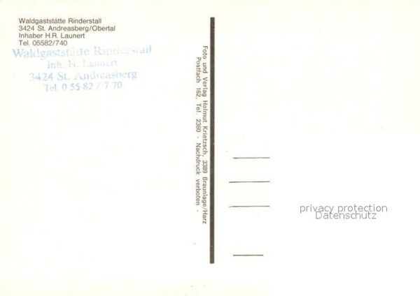 St Andreasberg Harz Waldgaststätte Rinderstall Gasträume Te – Bild 2