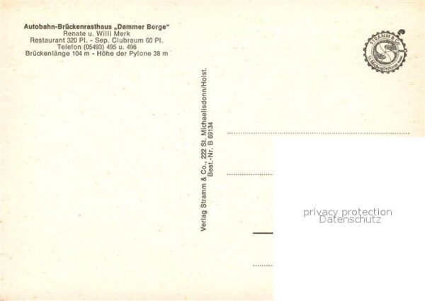 Holdorf Niedersachsen Autobahn Brückenrasthaus Dammer Berge – Bild 2