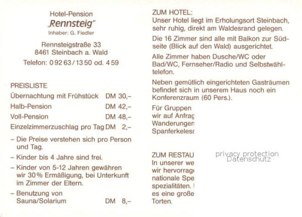 Steinbach Haide Hotel Restaurant Rennsteig Gaststube Gä – Bild 2