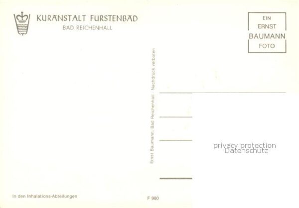 Bad Reichenhall Kuranstalt Fürstenbad Foyer Sanitärräum – Bild 2