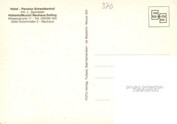 Neuhaus Solling Hotel Pension Schwalbenhof – Bild 2