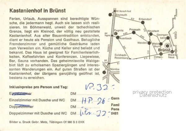 Bruenst Heilig Blut Pension Gasthaus Kastanienhof Gasträume – Bild 2