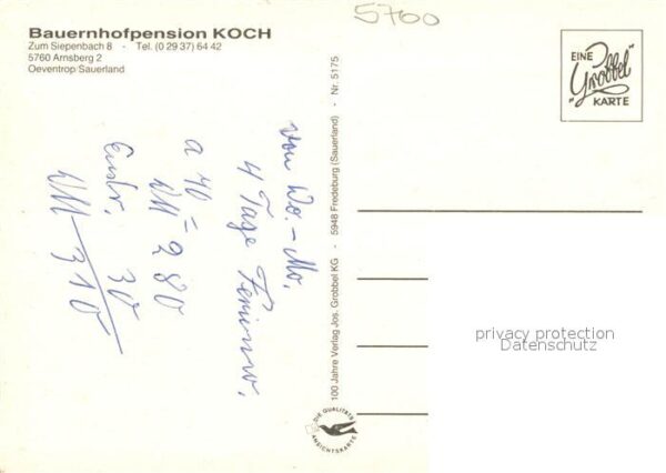 Arnsberg Westfalen Bauernhofpension Koch Gaststube Panoram – Bild 2