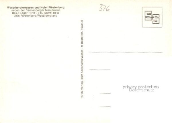 Fuerstenberg Weser Weserberg Terrassen und Hotel Fürstenbe – Bild 2