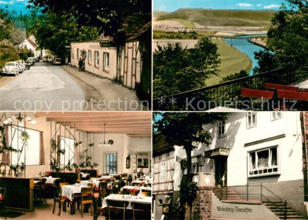Fuerstenberg Weser Weserberg Terrassen und Hotel Fürstenbe