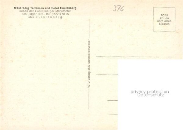 Fuerstenberg Weser Weserberg Terrassen und Hotel Fürstenbe – Bild 2
