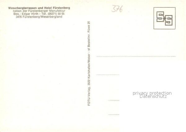 Fuerstenberg Weser Weserberg Terrassen und Hotel Fürstenbe – Bild 2