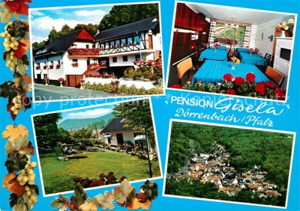 Doerrenbach Pension Gisela Gaststube Liegewiese Tot