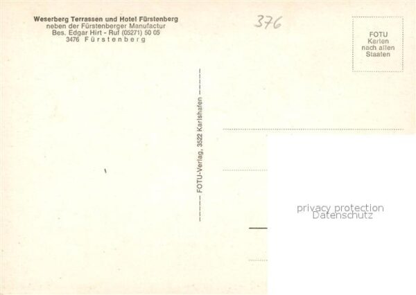 Fuerstenberg Weser Weserberg Terrassen und Hotel Fürstenbe – Bild 2