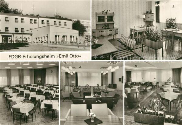 Plau Mecklenburg FDGB Erholungsheim Emil Otto Klubraum B