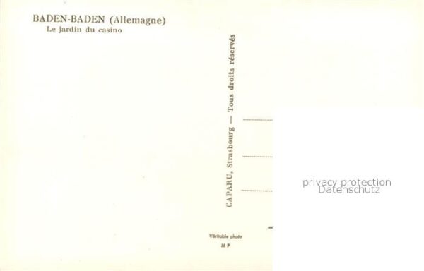 Baden-Baden Jardin du Casino – Bild 2