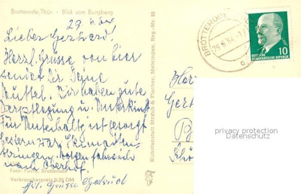 Brotterode Blick vom Burgberg – Bild 2