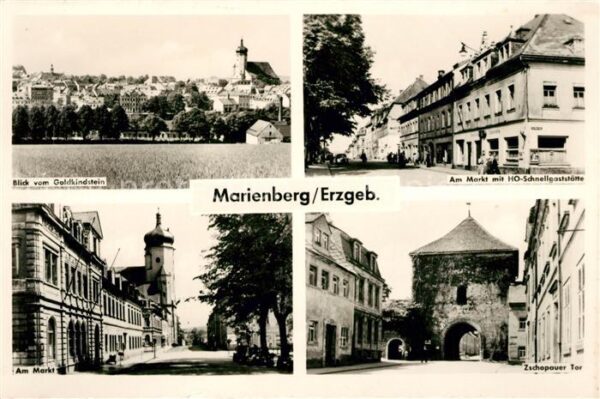 Marienberg Erzgebirge Schnellgaststätte Markt Zschopauer Tor