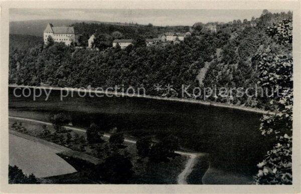 Burgk Saale-Orla-Kreis Schloss Blick vom Röhrensteig