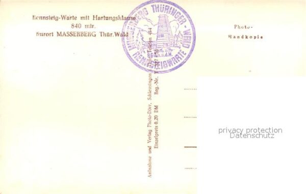 Masserberg Rennsteig-Warte Hartungsklause – Bild 2