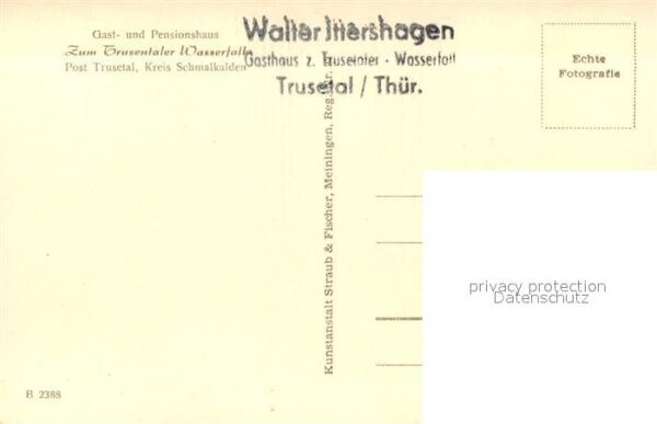 Trusetal Gast- und Pensionshaus Zum Trusentaler – Bild 2
