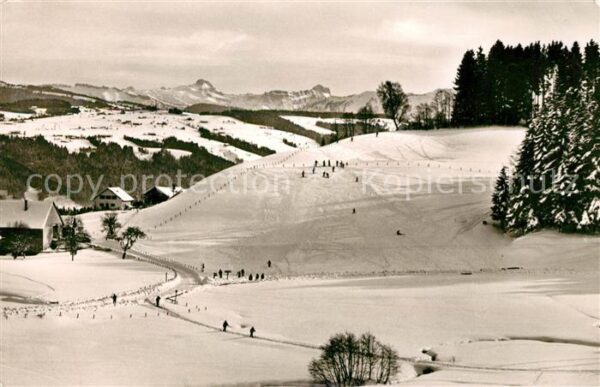 Scheidegg Allgaeu Übungshang Hoher Ifen Widderstein