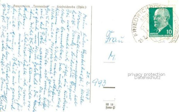 Friedrichroda Sanatorium Tannenhof – Bild 2