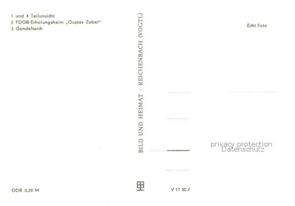 Friedrichsbrunn Harz Erholungsheim Gustav Zabel Gondelteich – Bild 2