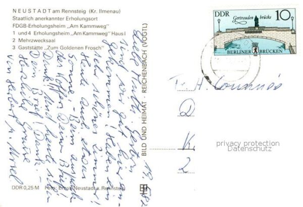 Neustadt Rennsteig Erholugsheim Am Kammweg Gaststätte Zum – Bild 2