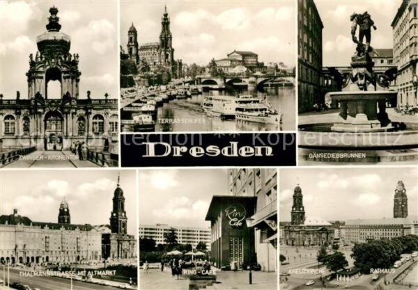 Dresden Gänsediebbrunnen Ring-Cafe Thälmannstra