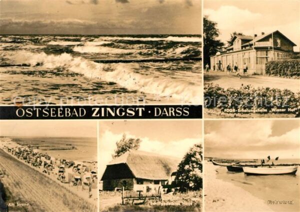 Zingst Ostseebad Strand Erholungsheim Wiener Hof Fischer