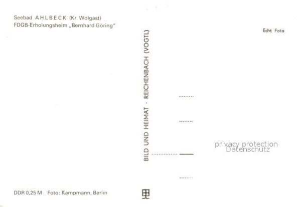 Ahlbeck Ostseebad Erholungsheim Bernhard Göring – Bild 2