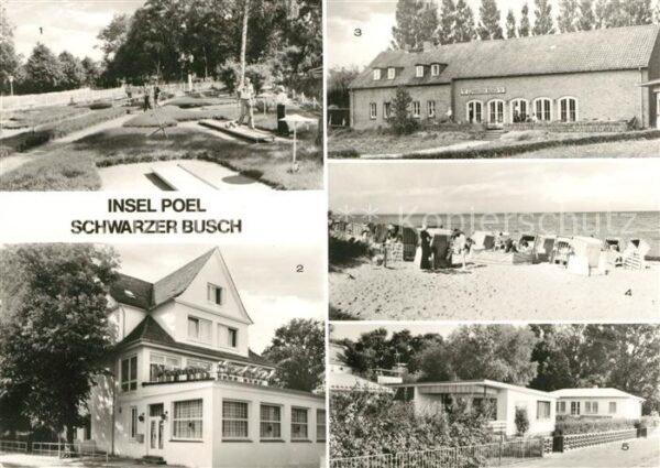 Insel Poel Gaststätte Schwarzer Busch Minigolfanla