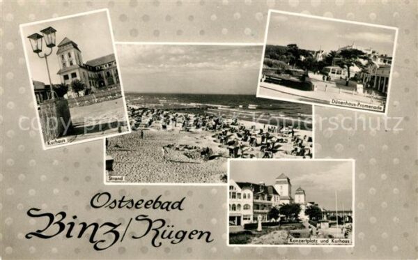 Binz Ruegen Kurhaus Strand Dünenhaus Promenade Konz