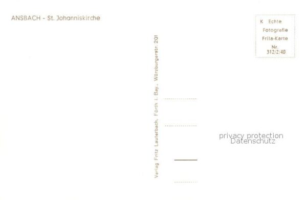 Ansbach Mittelfranken St Johanniskirche Inneres – Bild 2