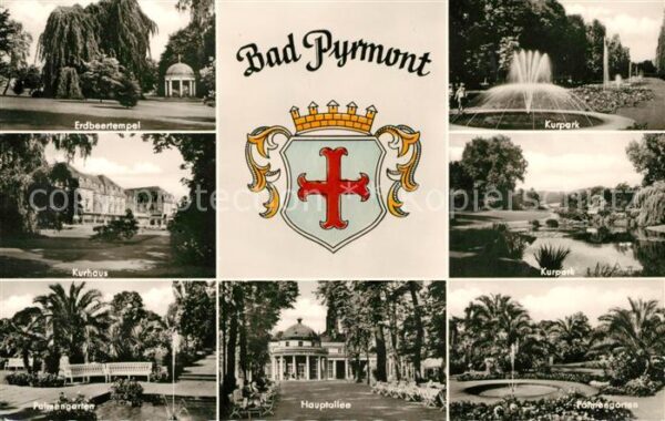 Bad Pyrmont Erdbeertempel Kurpark Kurhaus Palmengar