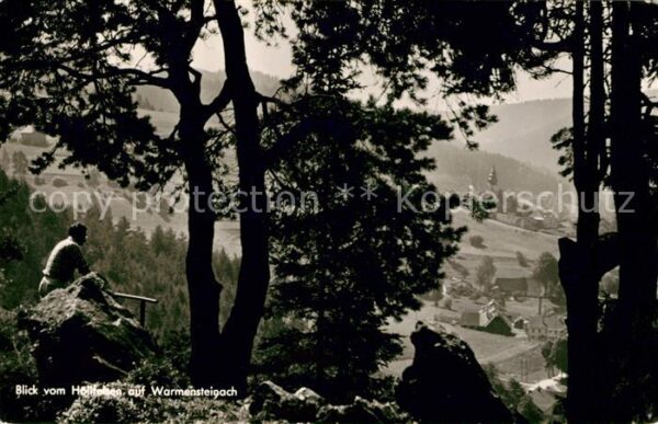 Warmensteinach Blick vom Höllfelsen