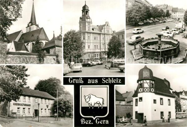 Schleiz Bergkirche Rathaus Markt Kreiskulturhau