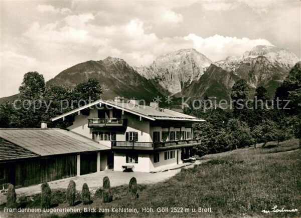 Schoenau Berchtesgaden Fremdenheim Lugererlehen mit Kehlstein
