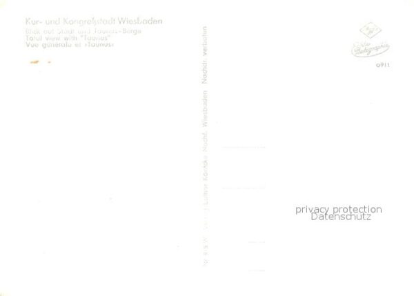 Wiesbaden Stadtblick mit Taunus – Bild 2