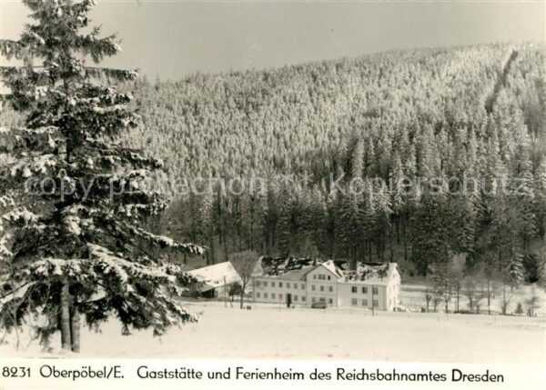 Oberpoebel Gaststätte Ferienheim des Reichsbahnamt