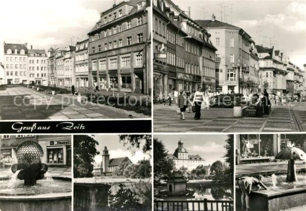 Zeitz Wilh Külz Platz Leninstrasse Kugelbrunn