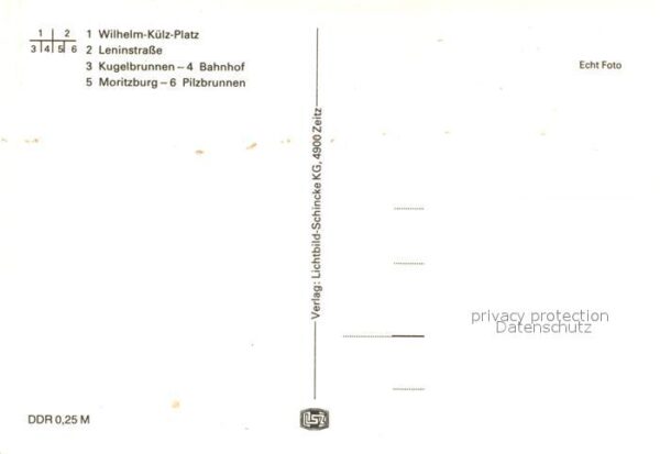 Zeitz Wilh Külz Platz Leninstrasse Kugelbrunn – Bild 2