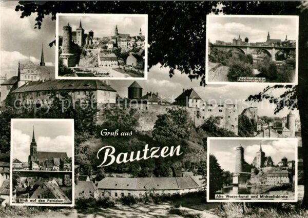 Bautzen Altstadt Friedensbrücke Petridom Alte W