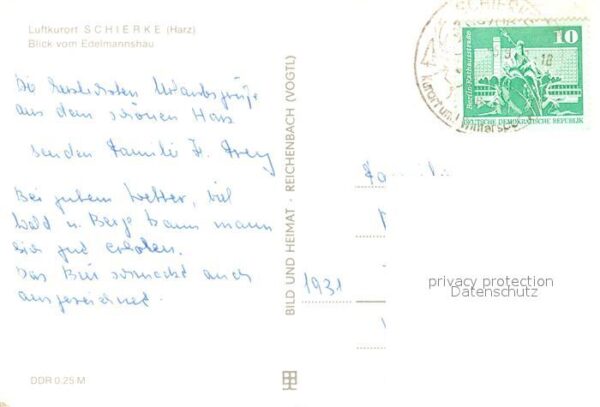 Schierke Harz Blick vom Edelmannshau – Bild 2