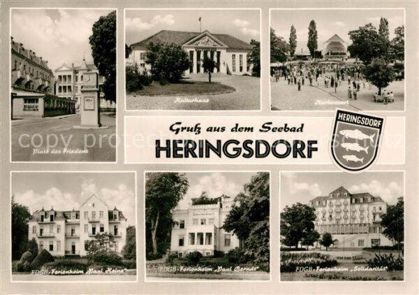 Heringsdorf Ostseebad Usedom Platz des Friedens Kulturhaus Kurkonzer