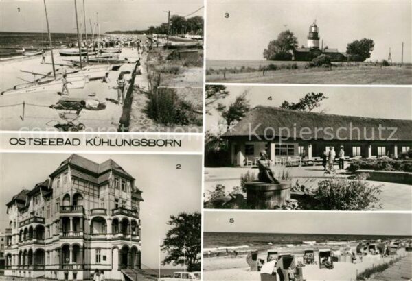 Kuehlungsborn Ostseebad Strand FDGB Erholungsheim Schloss am Me