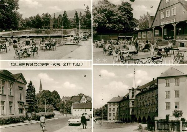 Olbersdorf Sachsen Volksbad Gaststätte Teilansicht Polytec