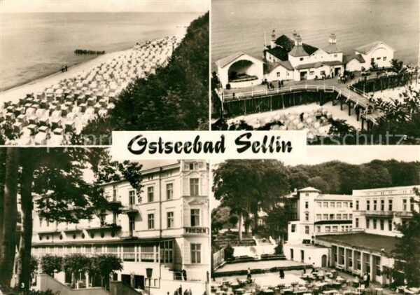 Sellin Ruegen Strand Seebrücke Erholungsheime Frieden
