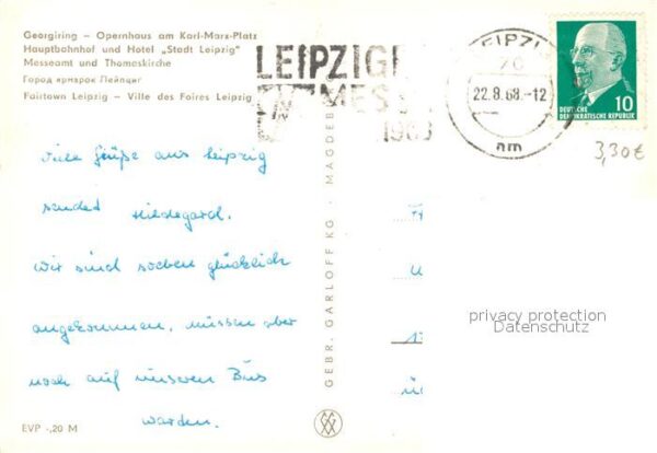 Leipzig Georgisring Opernhaus Hauptbahnhof und – Bild 2