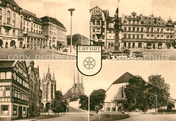 Erfurt Bahnhofsplatz Gildehaus Dom Severi Thür